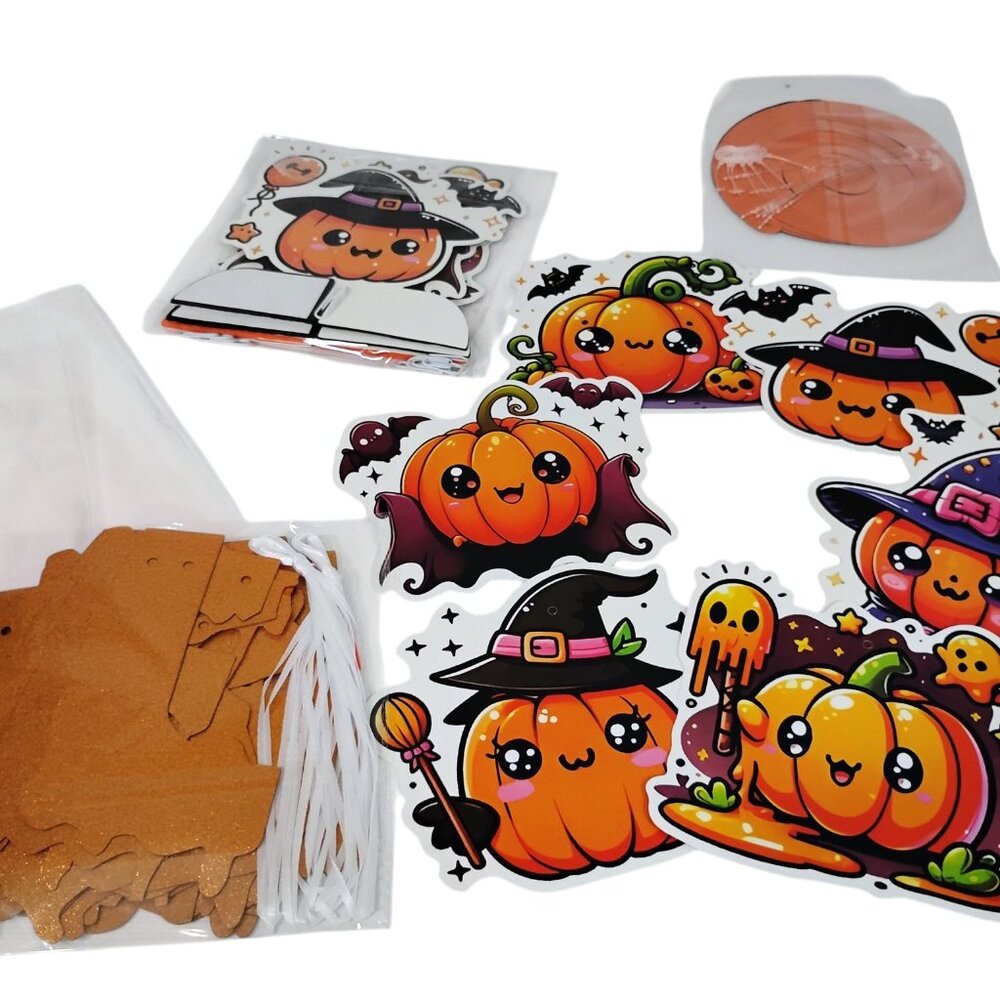 Halloween Party Centerpiece Set with Banner 17 Piece Set Fall Decor